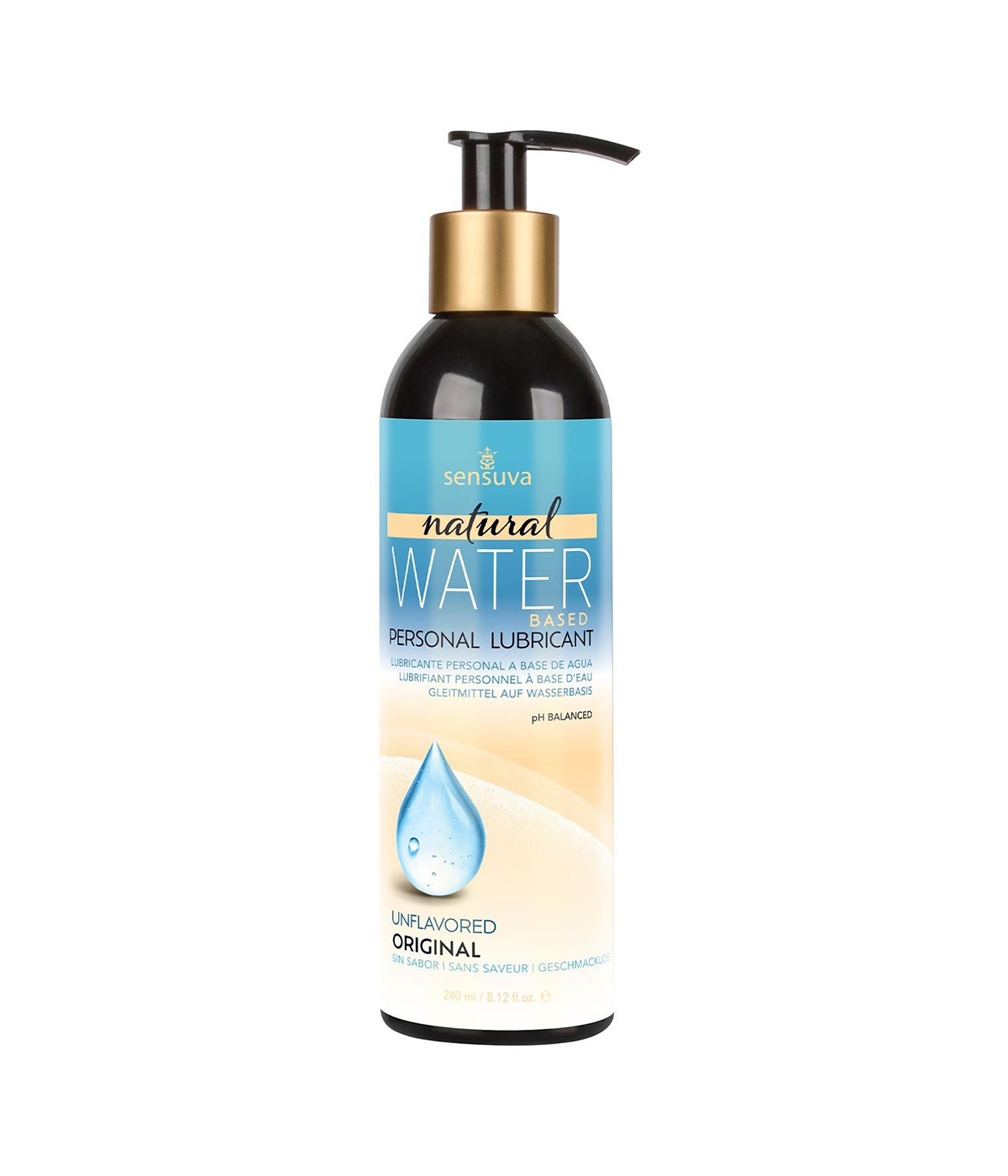 Sensuva  Natural Waterbased - Original - Glijmiddel op waterbasis